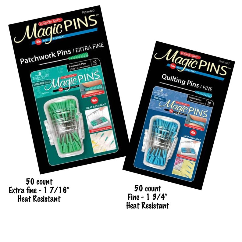 MAGIC PINS Quilting Pins Fine or Extra Fine 50 Count Etsy