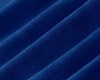 90" Extra Wide Royal blue Minky From Shannon Fabrics / blue minky / Sold by the 1/2 yard / Multiple qtys cut as ONE piece.