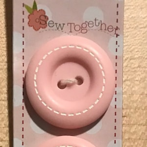 STITCHED 1 inch Round Buttons