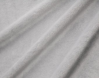 88-90" Extra Wide "Platinum" (light gray) Soft Minky From Shannon Fabrics // SOLD by THE 1/2 yard - cut CONTINUOUSLY