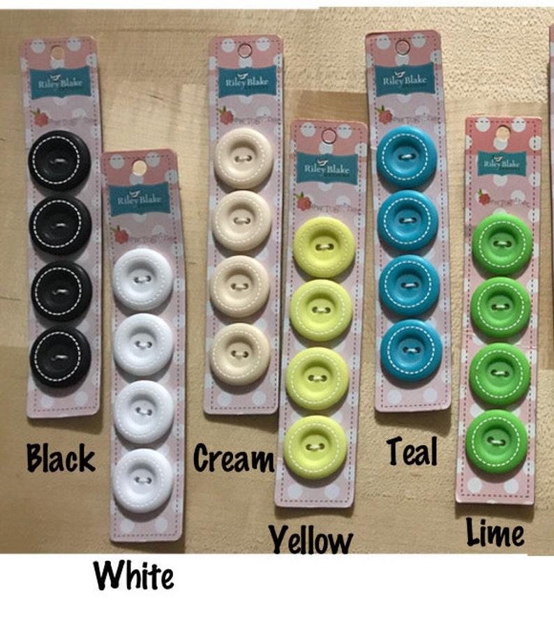 STITCHED 1 Inch Round Buttons - Etsy