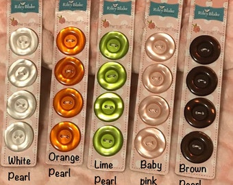 Round 1" Pearl Buttons - Riley Blake
