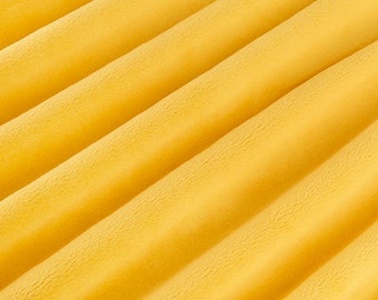 MINKY 90" Extra Wide SUNSHINE (yellow)  Smooth Minky From Shannon Fabrics Sold by the 1/2 yard - multiple qtys cut as ONE continuous piece