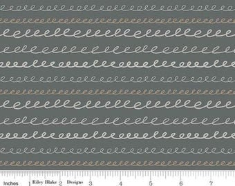 Sleep Tight Stripe Gray Sparkle, by Gabrielle Neil Studio, for Riley Blake-  SOLD by the 1/2 yard