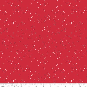 107/108" Blossom Red confetti 100% cotton by Riley Blake - sold by the 1/2 yard