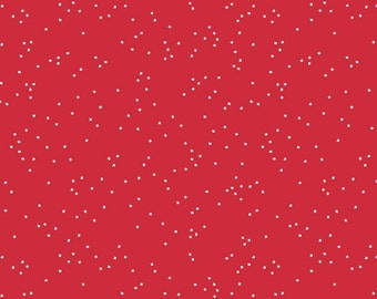 107/108" Blossom Red confetti 100% cotton by Riley Blake - sold by the 1/2 yard