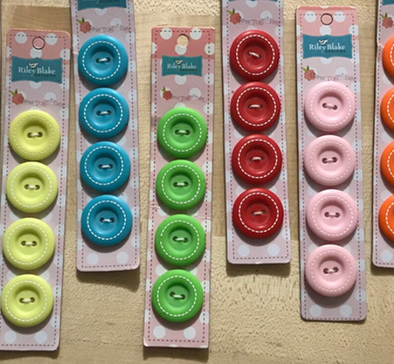 STITCHED 1 Inch Round Buttons - Etsy