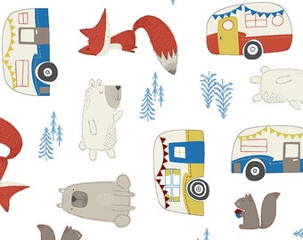 Camper GAUZE /Double gauze/ 100% cotton by Shannon Fabrics - sold by the 1/2 yard - multiple qtys cut continuously as one piece