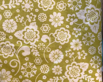 green 43/44” fancy free by Riley Blake /56 inches - end of bolt clearance piece