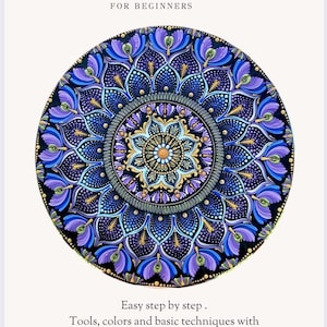 Beginner Mandala Painting Tutorial PDF, Easy Step-by-Step Art Instructions