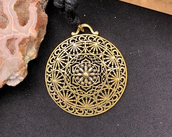 Mandala Brass Pendant