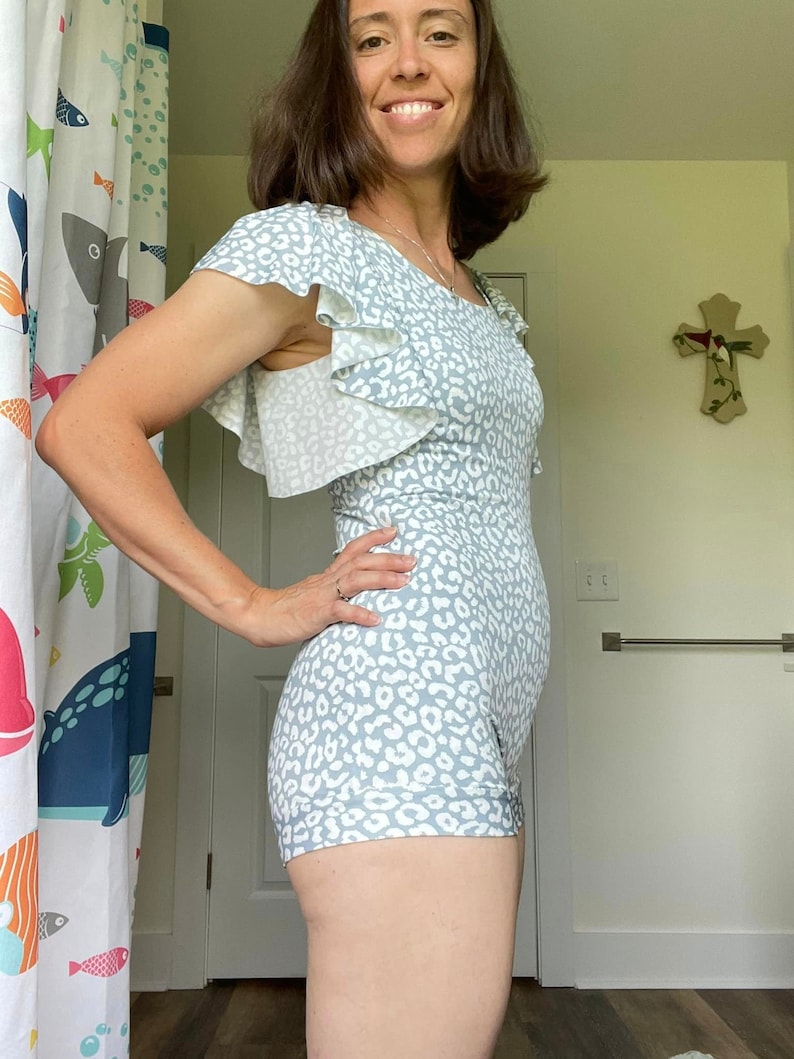 Maternity Breastfeeding Swimsuit One Piece Mama Swimwear Digital PDF Sewing Pattern One Piece