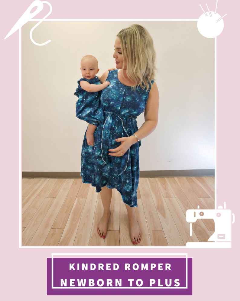 Kindred Romper and Top PDF Sewing Pattern Momper Breastfeeding Etsy