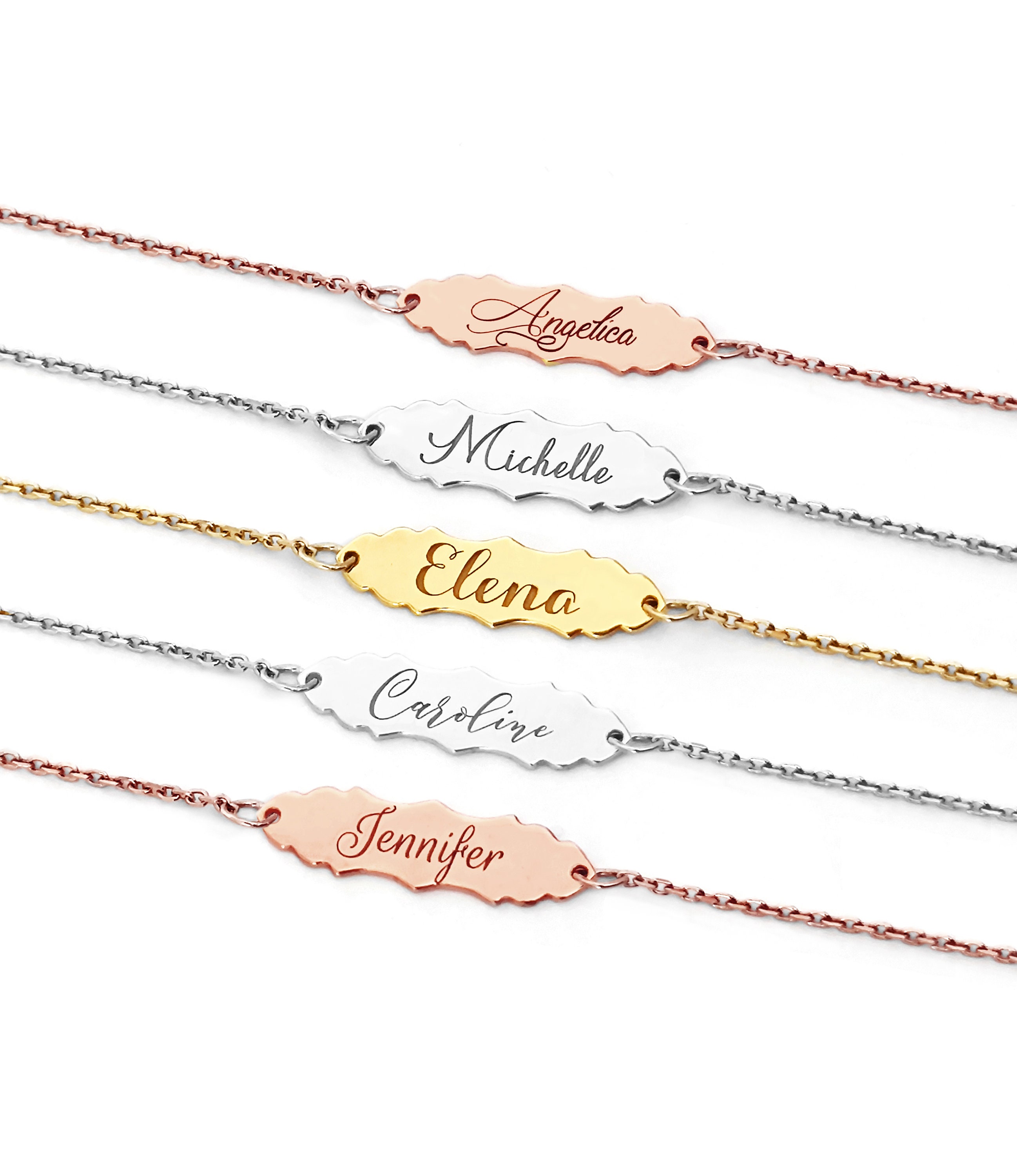 14K 9K Personalized Engraved Name Bar Bracelet, Vintage Bar 14K 9K Personalized Engraved Name Bar Bracelet, Vintage Bar
