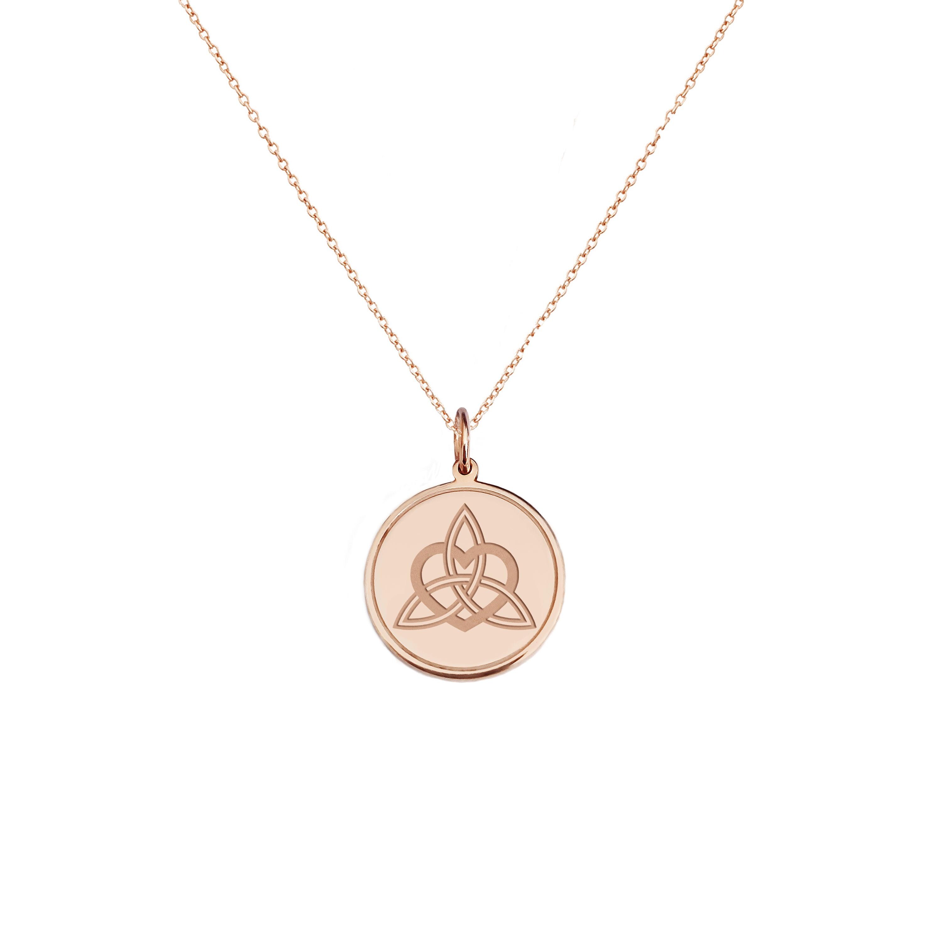 EUEAVAN Trinity Knot collana da donna nodo celtico
