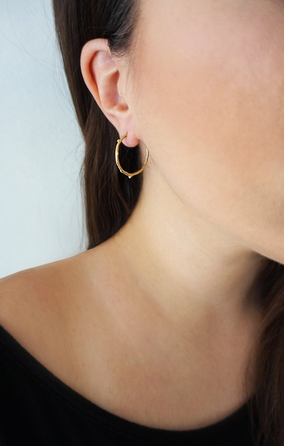 Etsy 14k 2024 gold hoop earrings