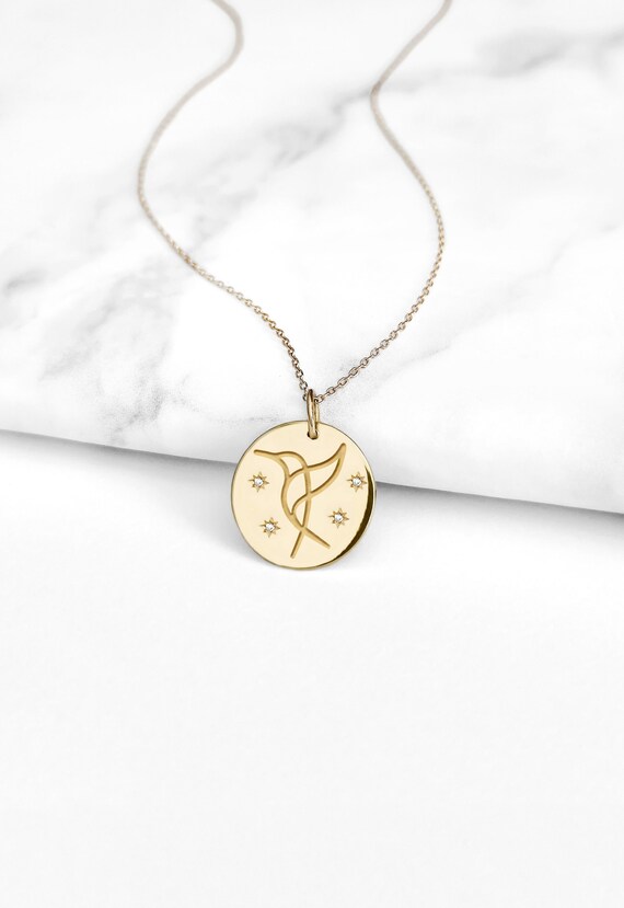 Diamond 2024 hummingbird necklace