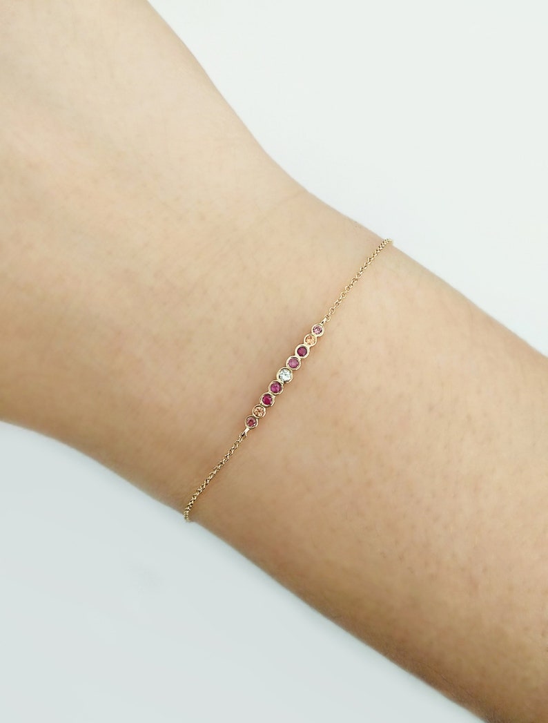 dainty sapphire bracelet