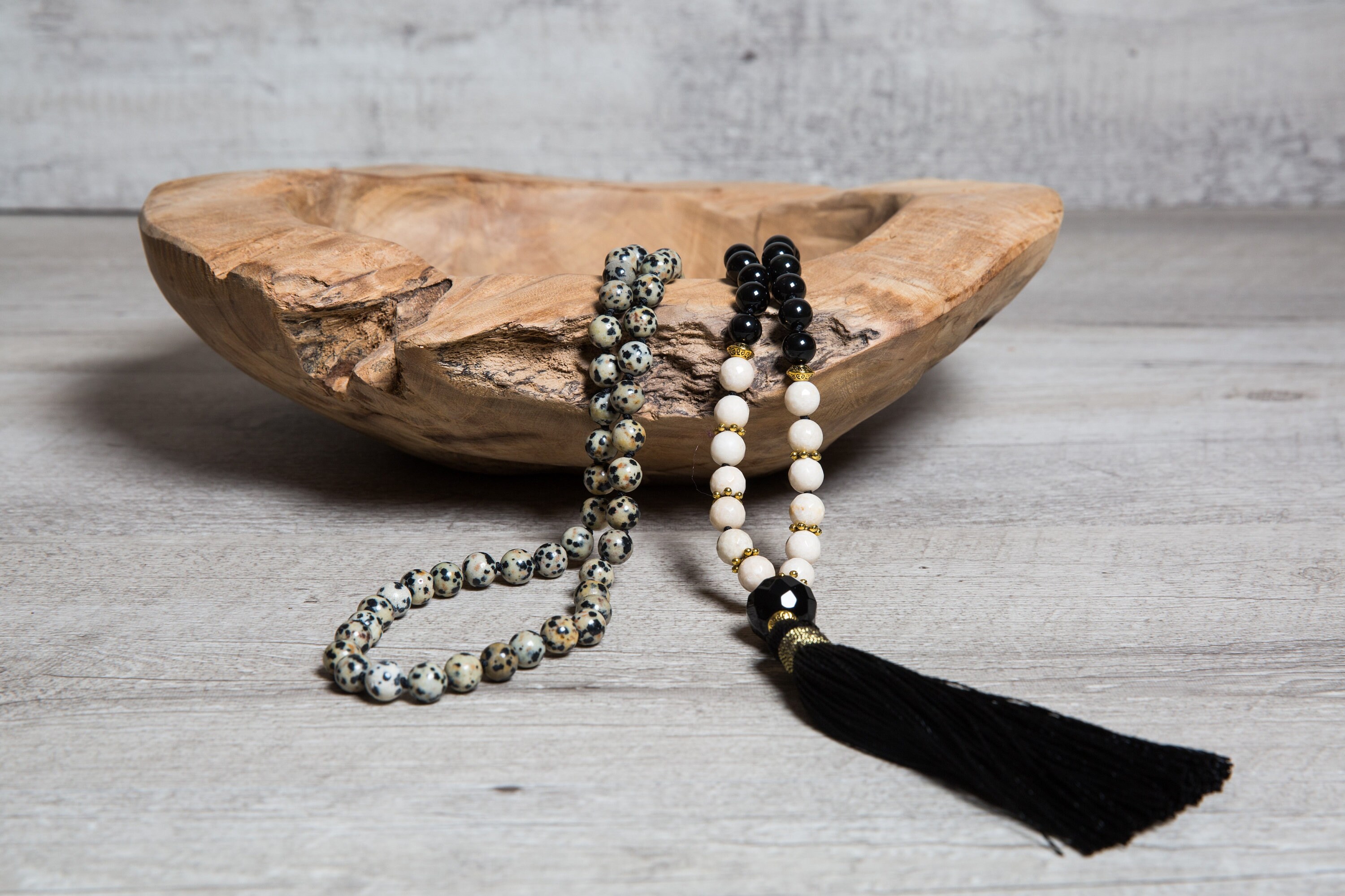 Dalmatian Bead Necklace
