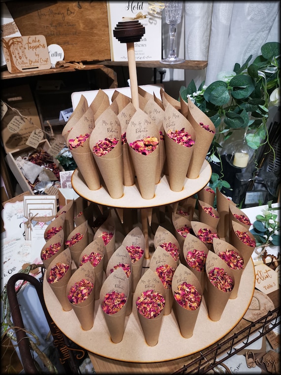 Confetti Cone Holder Confetti Cone Stand Circular Etsy