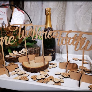 Wooden Wedding Table Numbers or Table Names - Any Numbers or Name* for your Wedding Table - NOW 2 SIZES