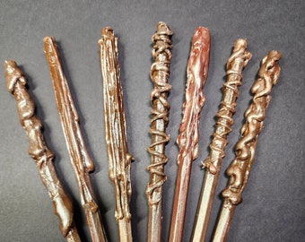 Handcrafted Magic Wand Pencil | Metallic Acrylic Finish, Fantasy Writing Tool