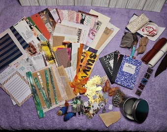 Crafty Journal Adventure Box | Portable Junk Journal Kit with Mini Notebooks & Ephemera