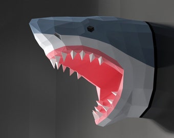 Zeckos Great White Shark Head Wall Mount Trophy Sculpture Zeckos Great White Shark Head Wall Mount Trophy Sculpture