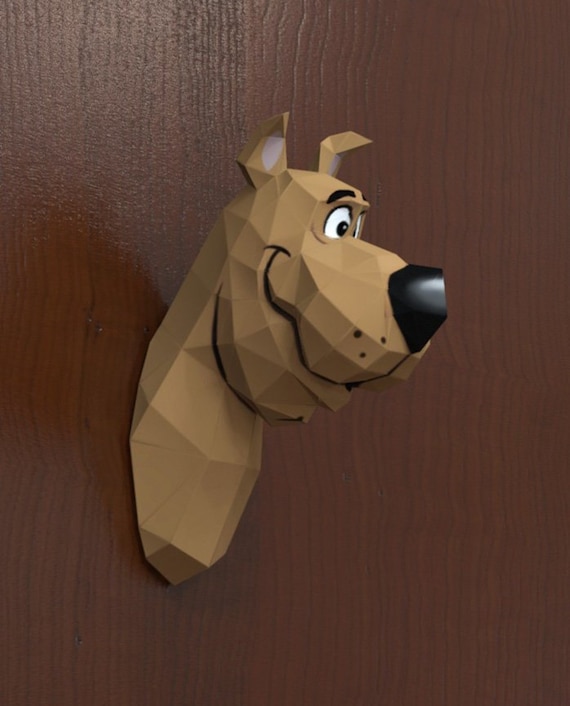 Papercraft Scooby Doo Scooby Doo Dog Scooby Doo Toy Wall Etsy