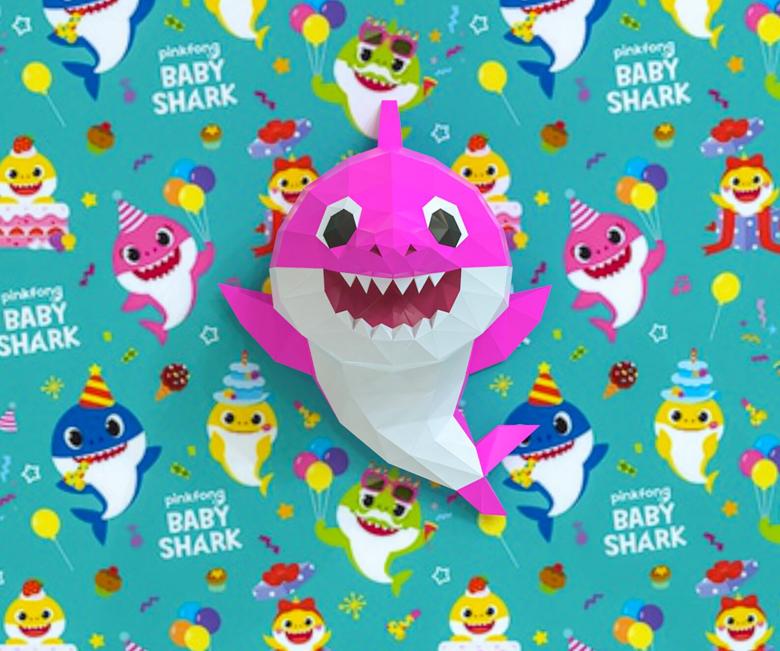 Shark Papercraft Shark Nana Shark Shark Gifts Baby Shark Etsy