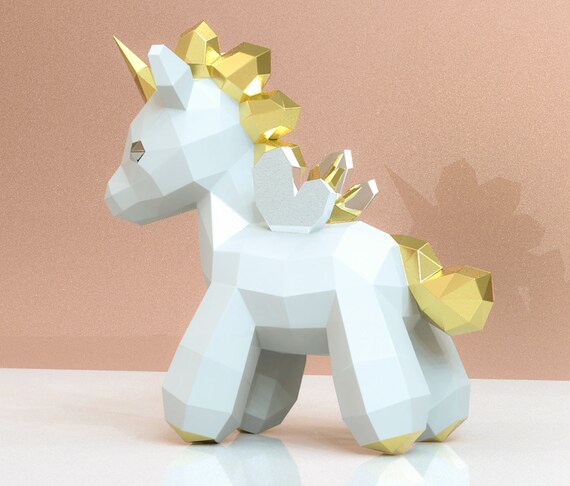 unicorn papercraft unicorn pony unicorn plush unicorn etsy
