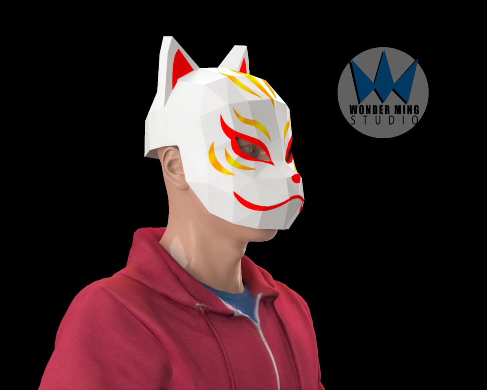 Japanese Cat Mask Papercraft Cat Mask Cat Mask Kitsune Etsy New Zealand