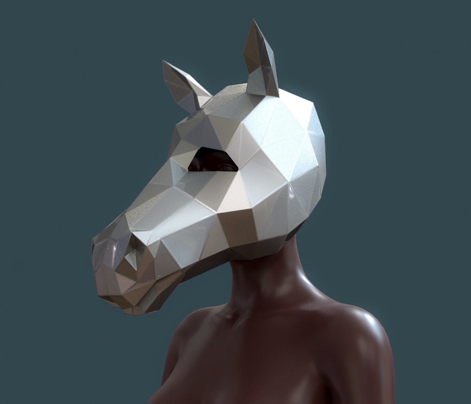 horse-mask-papercraft-horse-mask-papercraft-mask-diy-mask-etsy