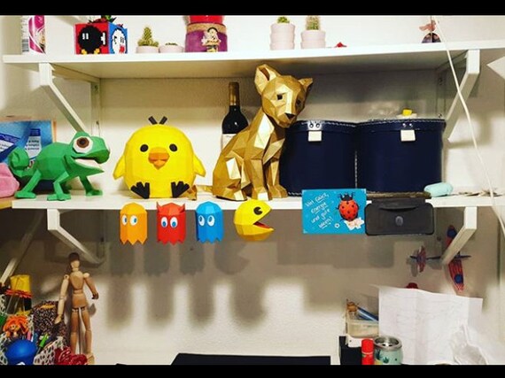 Lion Cub Papercraft Lion Cub Papercraft Lion Lion Lion Etsy