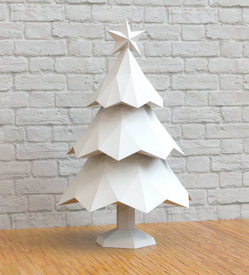 Papercraft Christmas Tree Papercraft Tree Home Decor Prop - Etsy
