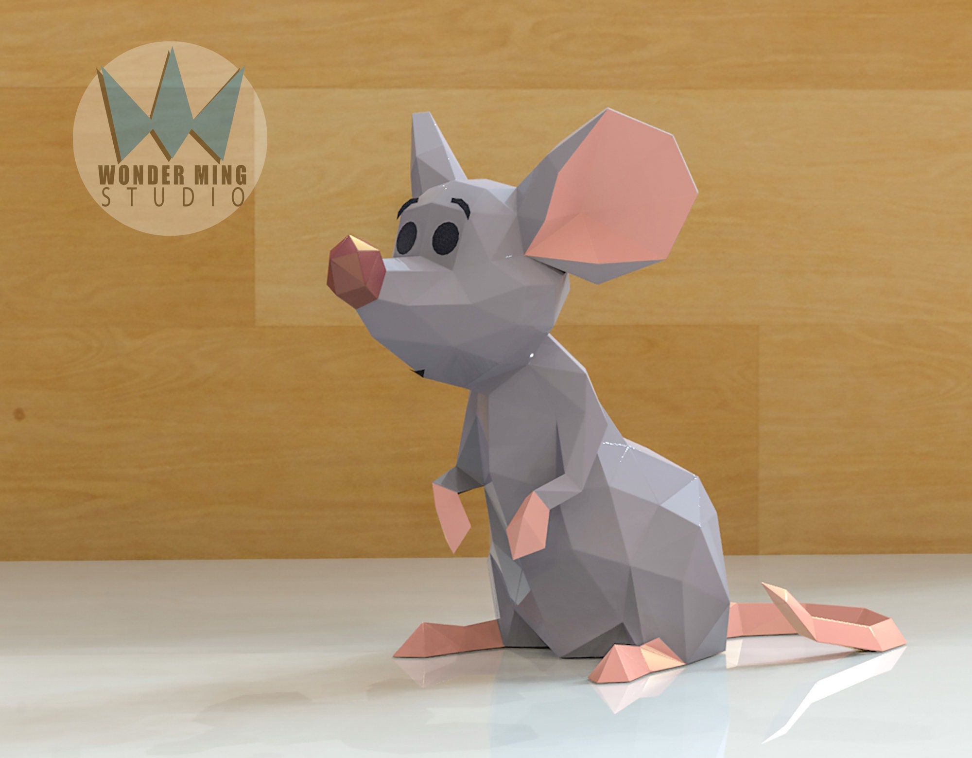 Mouse Papercraft Mouse Rat Papercraft Rat Paper Craft DIY Etsy