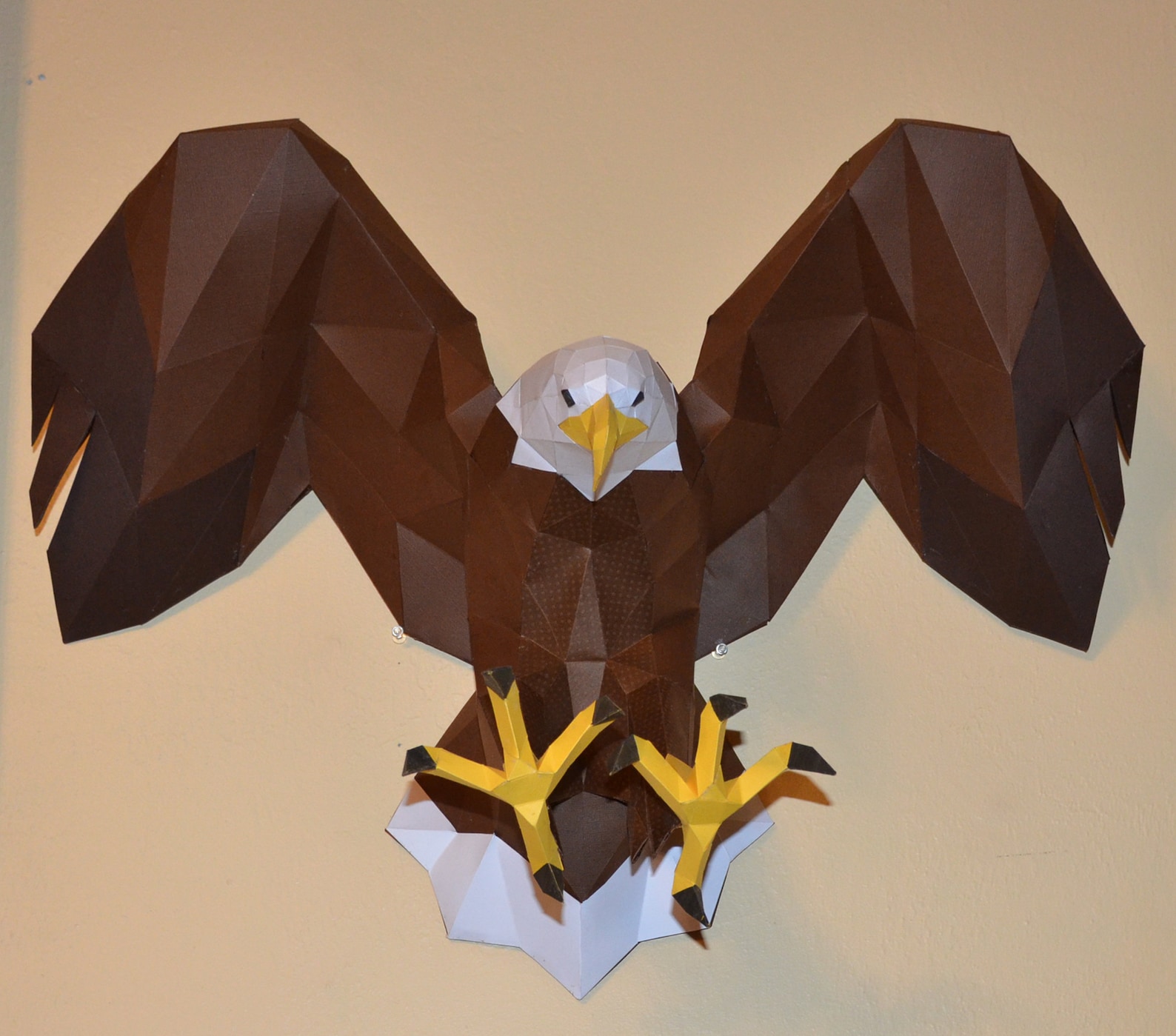 Eagle papercraft eagle DIY craft eagle sculpture Etsy