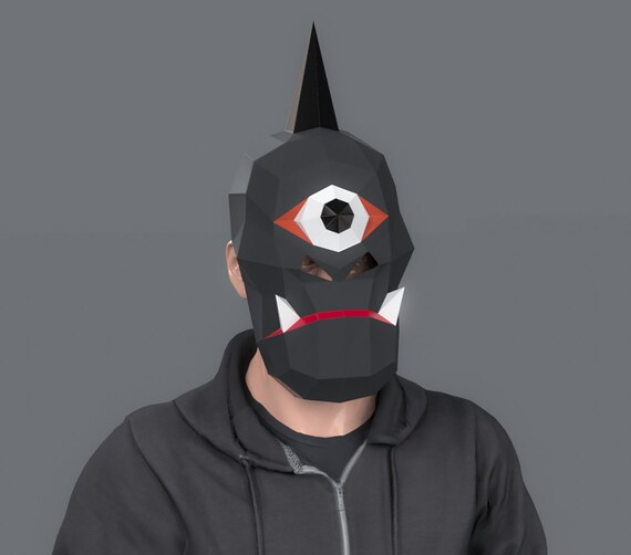 Cyclops Mask Papercraft Cyclops Mask Party Mask Halloween Etsy