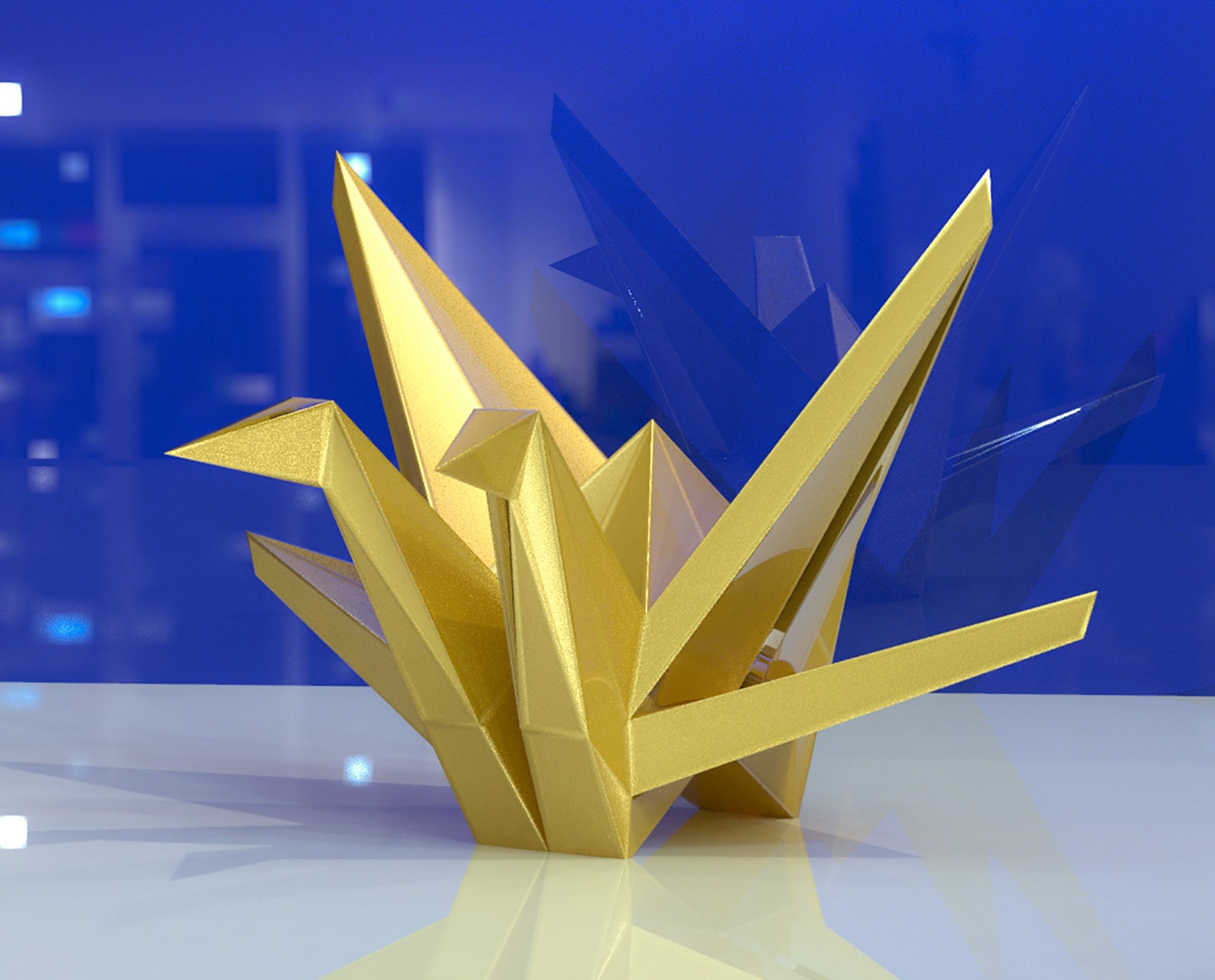 Papercraft crane paper crane diy craft paper bird origami Etsy