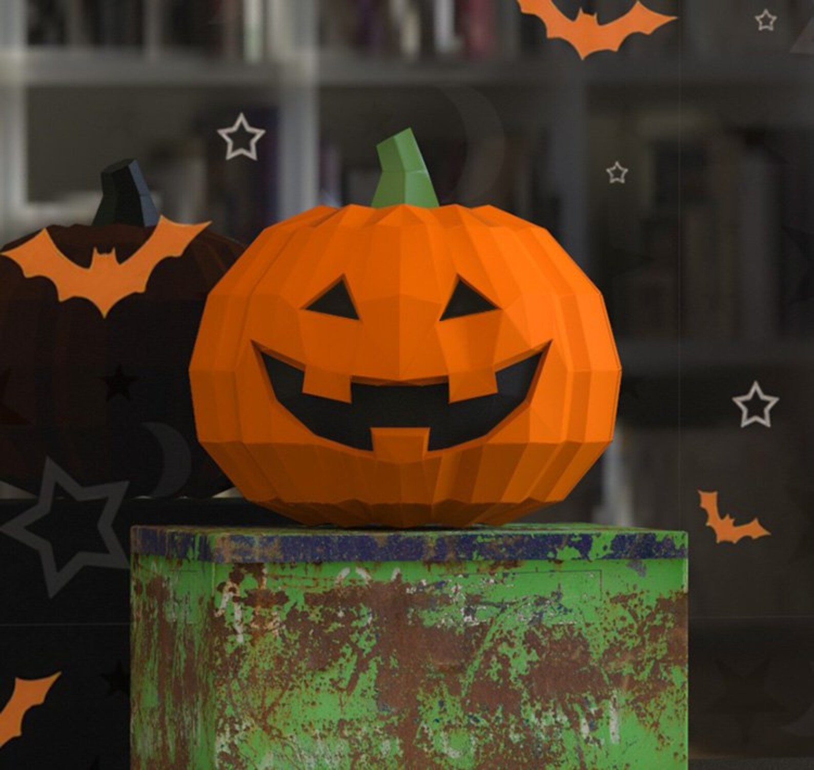 Holly polly halloween. Ow poly хэллоуин. Low poly halloween pumpkin. зловещая тыква арт. тыква полная конфет вещь.