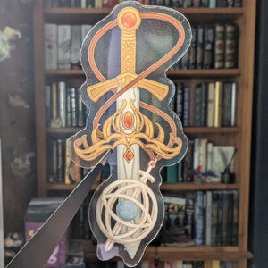 Throne of glass aelin decal Book lover translucent sticker