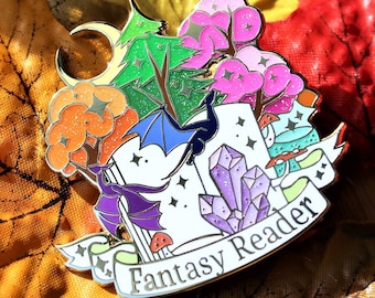 Fantasy Reader enamel pin Bibliophile Vol 3