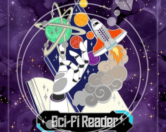 Sci-fi Reader, book lover pin Bibliophile Vol 4 PREORDER