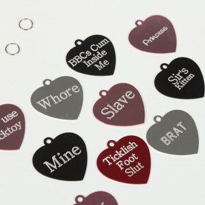 fetish collar name tags