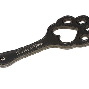 Daddy's Kitten faux leather pet pay paddle