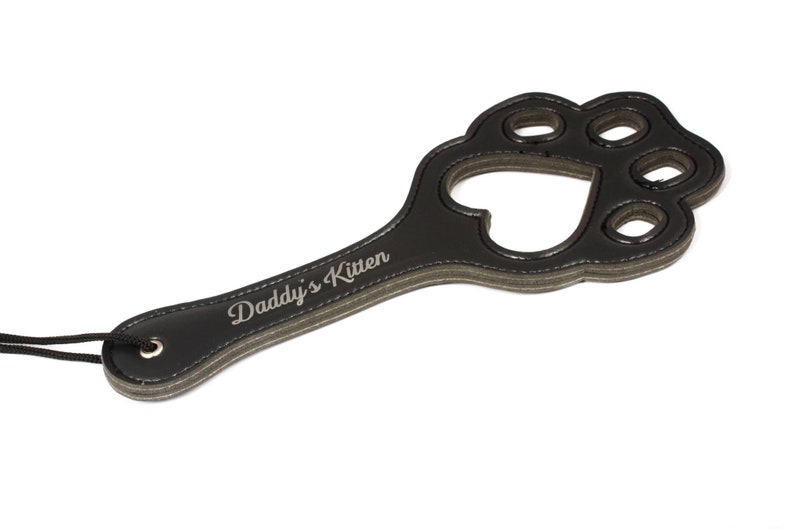 Daddy's Kitten faux leather pet pay paddle