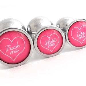 Pink heart butt plug - Etsy España