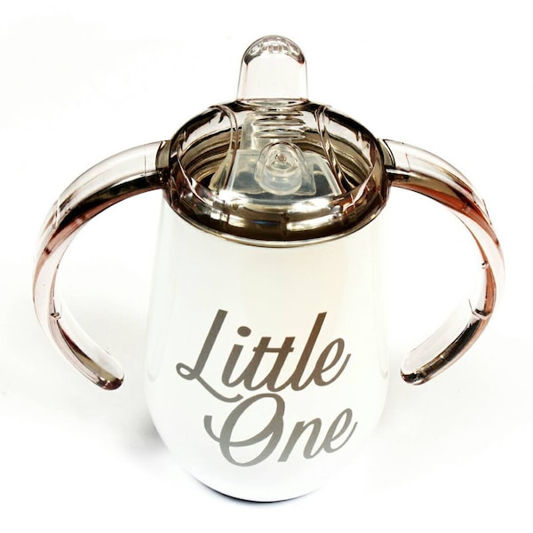 DDLG little one personalised stainless steel sippy cup. Ideal sippy for a little. Keeps drinks warm or cold for longer. ABDL sippy cup gift