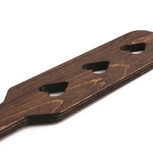 heart cut out spanking paddle