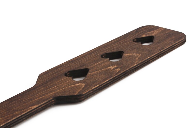 heart cut out spanking paddle